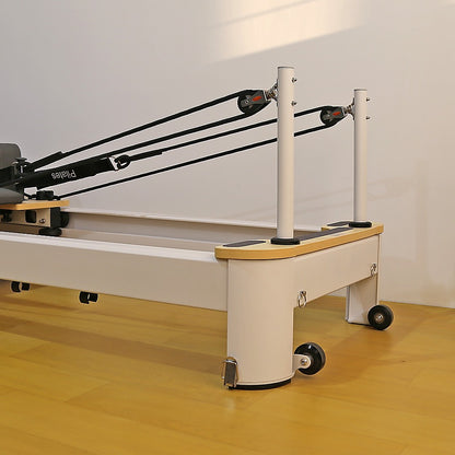 Folding Pilates Reformer Machine – Home Workout Bed for Full Body Fitness Training